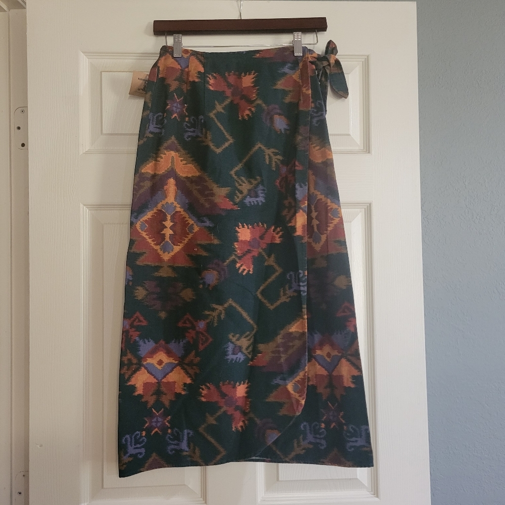 Aztec Retro Wrap Skirt
